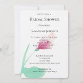 Pink Flower Vrijgezellenfeest Kaart (Voorkant)