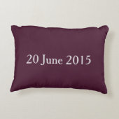 Pink Flower Wedding Pillow Decoratief Kussen (Achterkant)