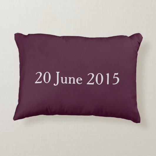 Pink Flower Wedding Pillow Decoratief Kussen (Achterkant)