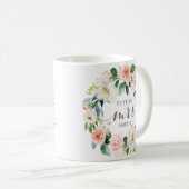 Pink Flower Wedding Planning Mrs Coffee Mok (Voorkant rechts)