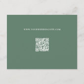 Pink Flower Wedding Save the Date Kaart (Achterkant)