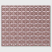 Pink Flower Wrapping Paper Cadeaupapier (Vlak)