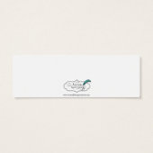 Pink Flowering Vines Drink Ticket Mini Visitekaartjes (Achterkant)