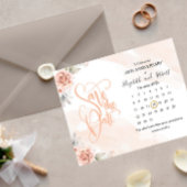 Pink Flowers 50th Jubileum Save The Date Aankondigingskaart