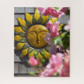 Pink Flowers and Sun - Martha's Vineyard Legpuzzel (Verticaal)