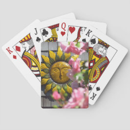 Pink Flowers and Sun - Martha's Vineyard Pokerkaarten