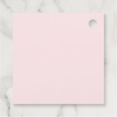 Pink Flowers Baby shower Dank je wel Bedankjes Labels (Achterkant)