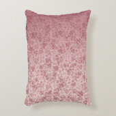 Pink flowers degraded accent kussen (Voorkant(Verticaal))