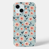 Pink Flowers Floral Pattern Case-Mate iPhone Case (Achterkant)
