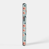 Pink Flowers Floral Pattern iPhone 15 Case (Rechterkant)