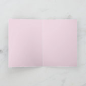 Pink Flowers Floral Roos Rozen Daisy Birthday Kaart (Binnen)