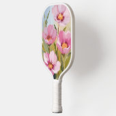 Pink Flowers | Floral Watercolor Painting Pickleball Paddle (Links)