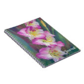 Pink Flowers Garden Art Journal Notitieboek (Rechterzijde)