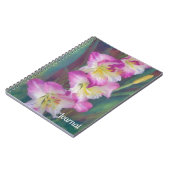 Pink Flowers Garden Art Journal Notitieboek (Linkerzijde)