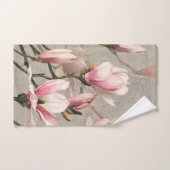 Pink Flowers Handdoek (Handdoek)