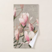 Pink Flowers Handdoek (Handdoek)