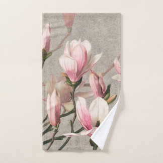 Pink Flowers Handdoek