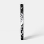 Pink Flowers Marble Samsung Galaxy Hoesje (Linkerkant)