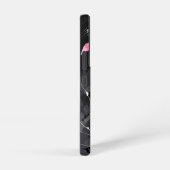 Pink Flowers Marble Samsung Galaxy Hoesje (Rechterkant)