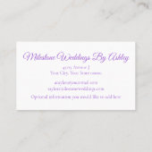 Pink Flowers Modern Watercolor Professional Visitekaartje (Achterkant)