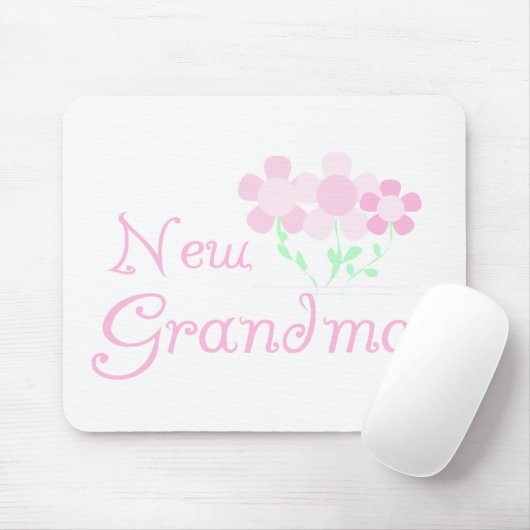 Pink Flowers New Grandma Muismat (Met muis)