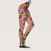 Pink Flowers Patroon Leggings (Rechts)