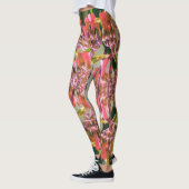Pink Flowers Patroon Leggings (Links)
