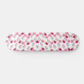 Pink Flowers Patroon Persoonlijk Skateboard (Horizontaal)