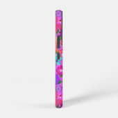 Pink Flowers Patroon Samsung Galaxy Hoesje (Rechterkant)