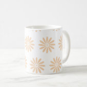 Pink flowers pattern art,artwork,background,bloom koffiemok (Voorkant rechts)