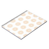 Pink flowers pattern art,artwork,background,bloom notitieboek (Linkerzijde)