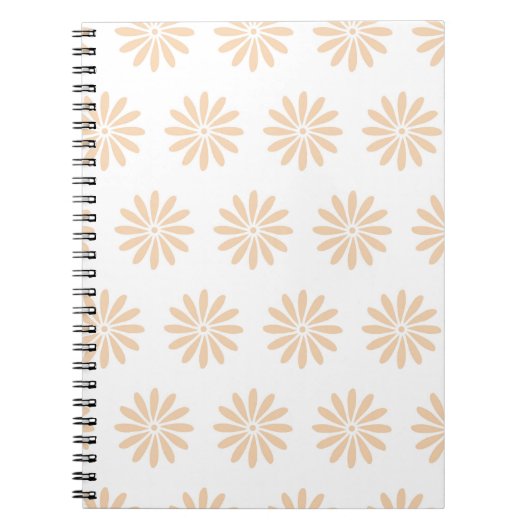 Pink flowers pattern art,artwork,background,bloom notitieboek (Voorkant)