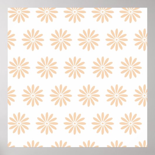 Pink flowers pattern art,artwork,background,bloom poster (Voorkant)