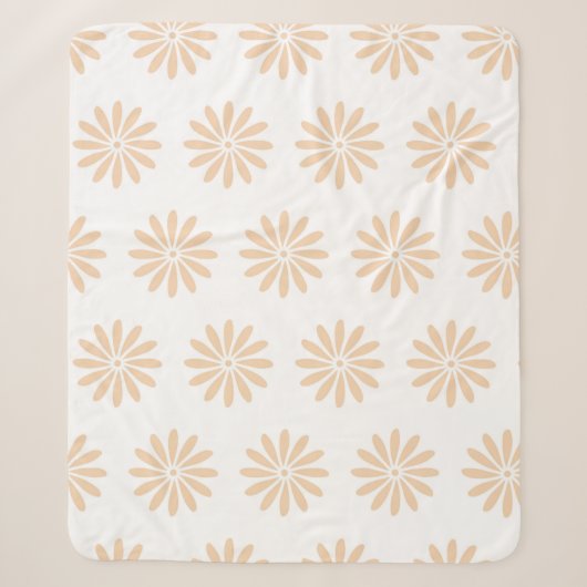 Pink flowers pattern. art,artwork,background,bloom sherpa deken (Voorkant)