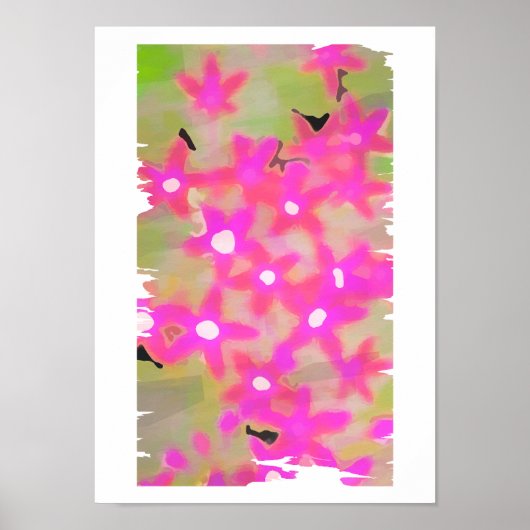 PINK FLOWERS POSTER (Voorkant)