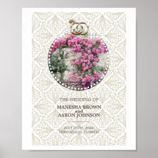 PINK Flowers - Poster voor weddenschappen (Voorkant)