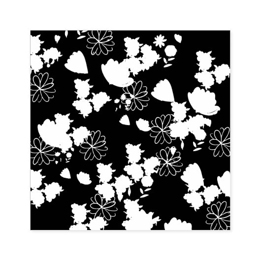 pink flowers rubberstempel (Afrduk)