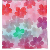 Pink Flowers Sakura Abstract Douchegordijn (Voorkant)