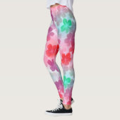 Pink Flowers Sakura Abstract Leggings (Links)