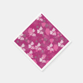 pink flowers servet (Hoek)