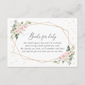 Pink Flowers, White Flowers, Boho, Books For Baby Informatiekaartje (Voorkant)