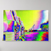 Pink Floyd Bus by Rock Hall Poster (Voorkant)