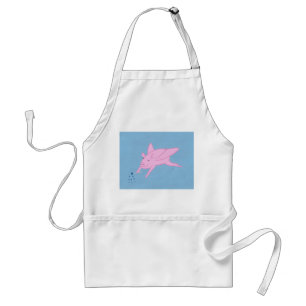Pink Flying Pig en Blue Stars Wand, Schorten