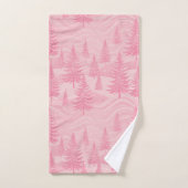 Pink Forest Christmas Bad Handdoek (Handdoek)
