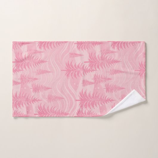 Pink Forest Christmas Bad Handdoek (Handdoek)