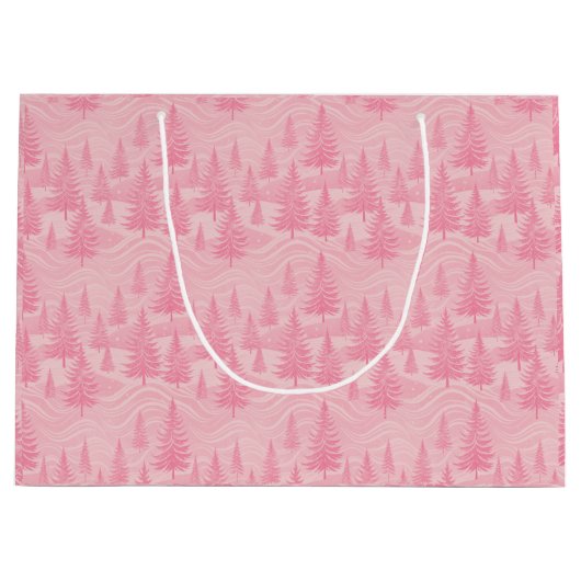 Pink Forest Christmas Groot Cadeauzakje (Voorkant)