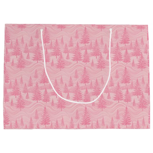 Pink Forest Christmas Groot Cadeauzakje (Achterkant)