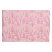 Pink Forest Christmas Kussensloop (Achterkant-Links)