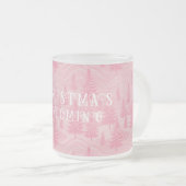 Pink Forest Christmas Matglas Koffiemok (Voorkant rechts)