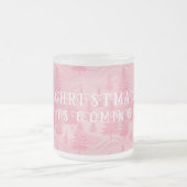 Pink Forest Christmas Matglas Koffiemok (Center)